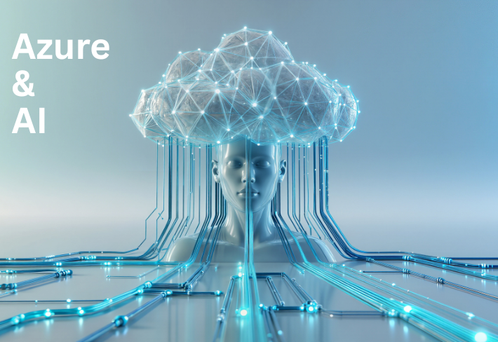 Cloud computing and artificial intelligence integration concept representing Azure AI fundamentals training