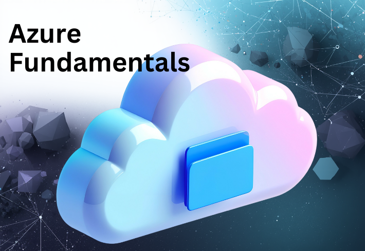 Cloud computing and Microsoft Azure data platform concept representing Azure fundamentals training course